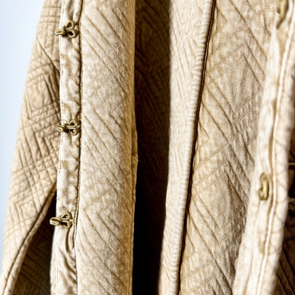 Banana Republic Quilted Cardigan New British Khaki Sz Small - Picture 8 of 12